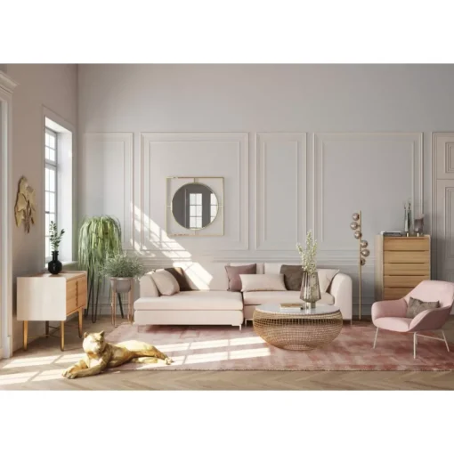 KARE Design Sofas & Couches-Ecksofa Gianni Creme Links