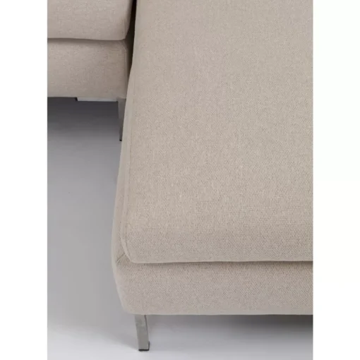 KARE Design Sofas & Couches-Ecksofa Gianni Creme Rechts