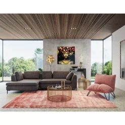 KARE Design Sofas & Couches-Ecksofa Gianni Dolce Dunkelgrau Links