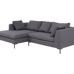 KARE Design Sofas & Couches-Ecksofa Gianni Dolce Dunkelgrau Links