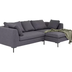 KARE Design Sofas & Couches-Ecksofa Gianni Dolce Dunkelgrau Rechts