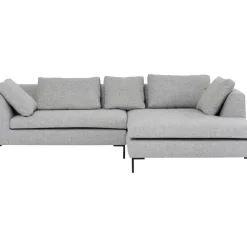 KARE Design Sofas & Couches-Ecksofa Gianni Dolce Hellgrau Rechts