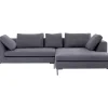 KARE Design Sofas & Couches-Ecksofa Gianni Grau Rechts