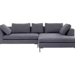 KARE Design Sofas & Couches-Ecksofa Gianni Grau Rechts
