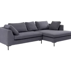 KARE Design Sofas & Couches-Ecksofa Gianni Grau Rechts