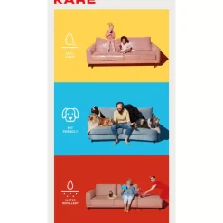 KARE Design Sofas & Couches-Ecksofa Gianni Grau Rechts