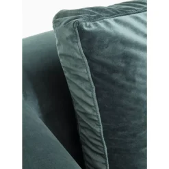 KARE Design Sofas & Couches-Ecksofa Gianni Velvet Dunkelgrun Rechts Schwarz