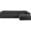 KARE Design Sofas & Couches-Ecksofa Henry Grau Rechts 335X170Cm