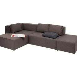 KARE Design Sofas & Couches-Ecksofa Infinity Dolce Braun Links