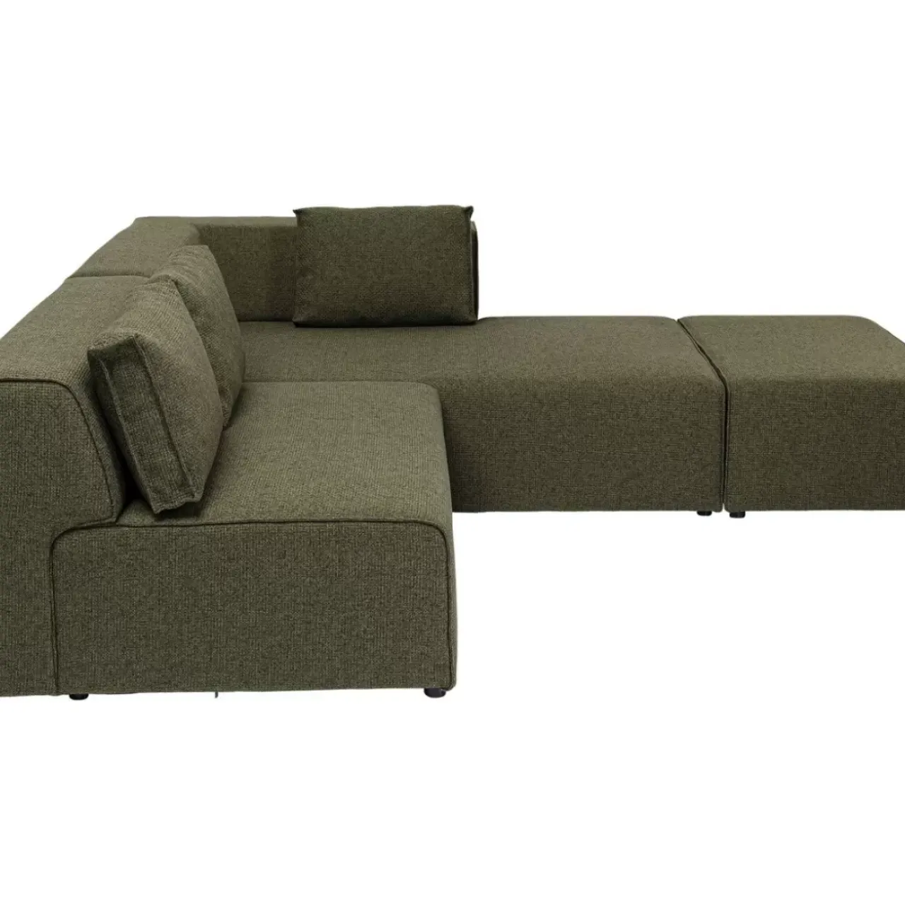 KARE Design Sofas & Couches-Ecksofa Infinity Dolce Grun Rechts