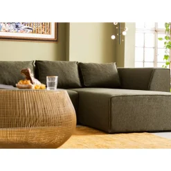KARE Design Sofas & Couches-Ecksofa Infinity Dolce Grun Rechts