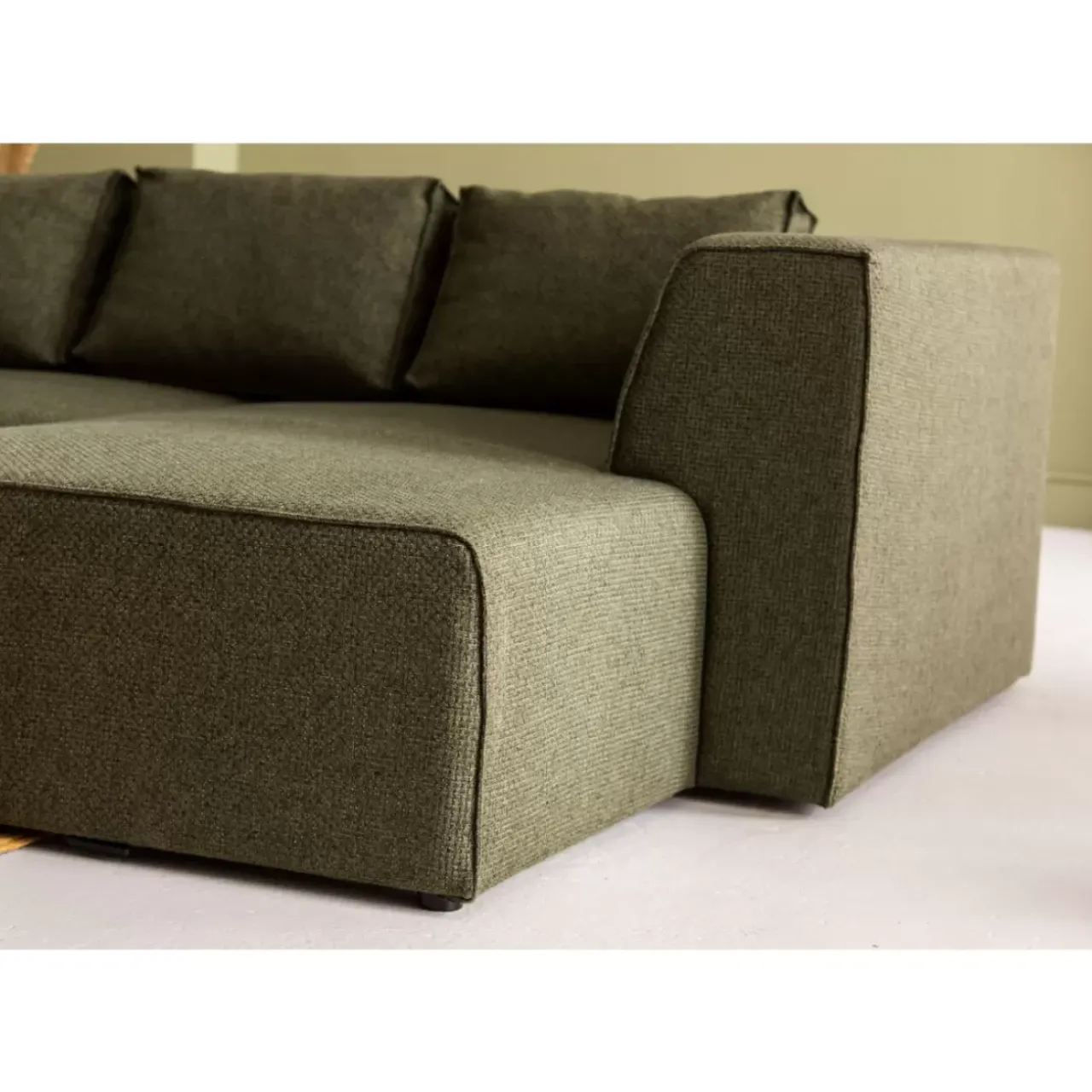 KARE Design Sofas & Couches-Ecksofa Infinity Dolce Grun Rechts