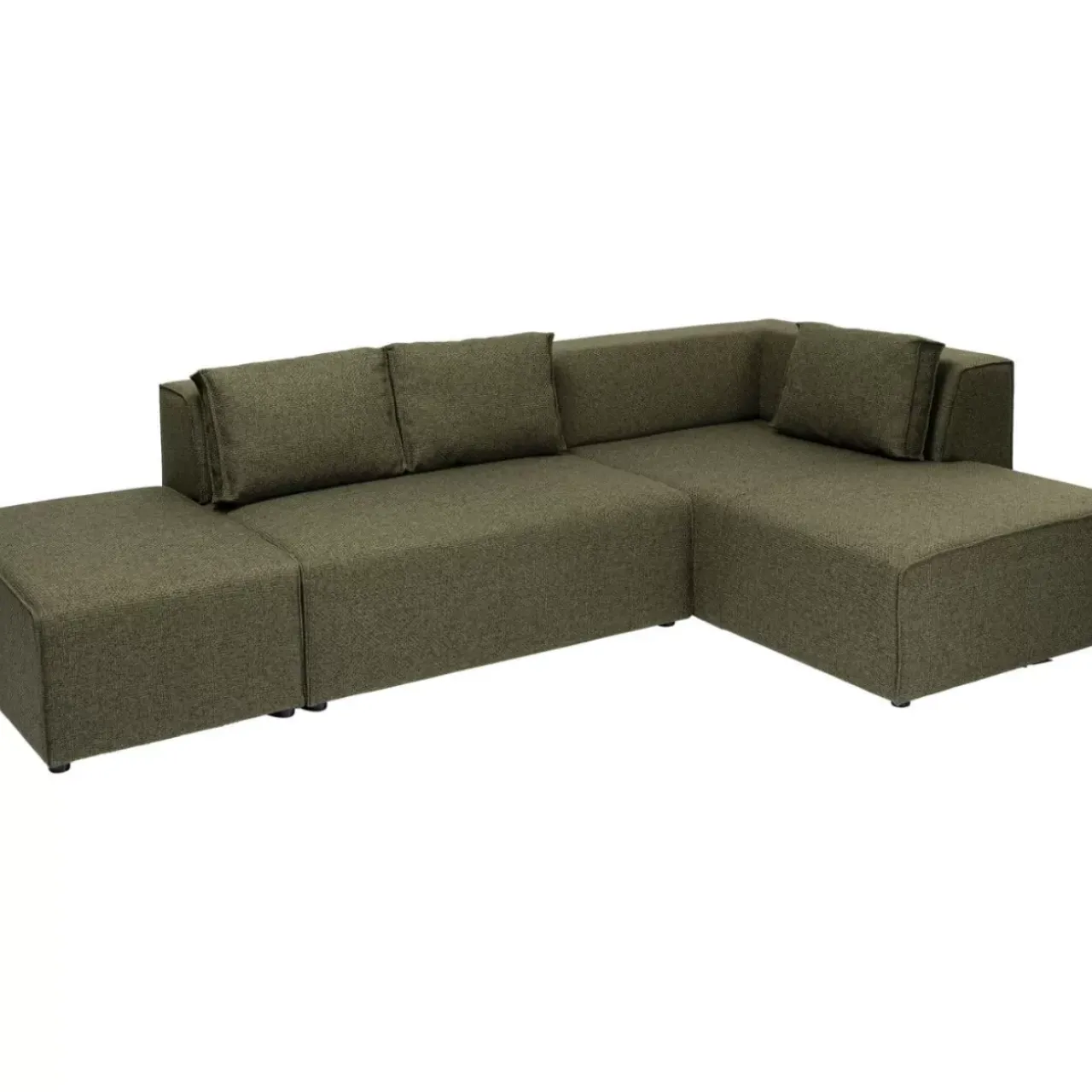KARE Design Sofas & Couches-Ecksofa Infinity Dolce Grun Rechts