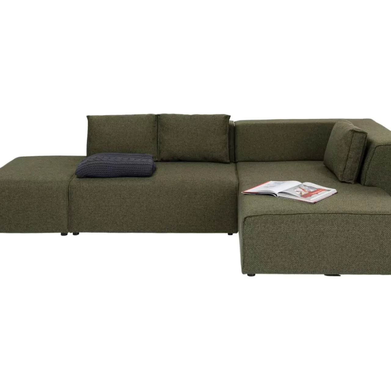 KARE Design Sofas & Couches-Ecksofa Infinity Dolce Grun Rechts