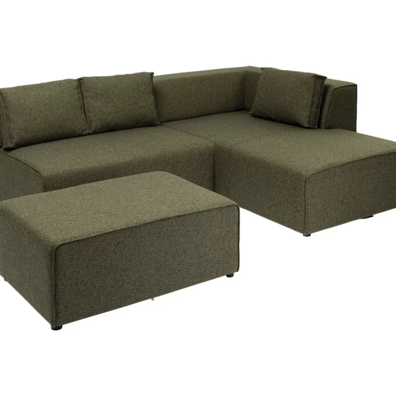 KARE Design Sofas & Couches-Ecksofa Infinity Dolce Grun Rechts