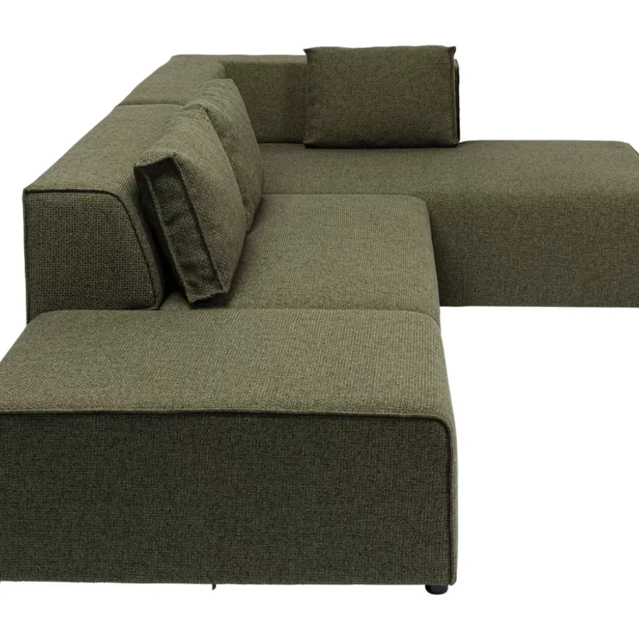 KARE Design Sofas & Couches-Ecksofa Infinity Dolce Grun Rechts