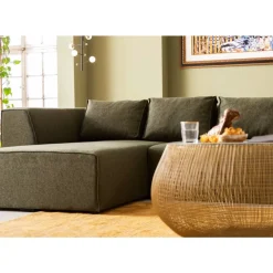 KARE Design Sofas & Couches-Ecksofa Infinity Dolce Grun Links