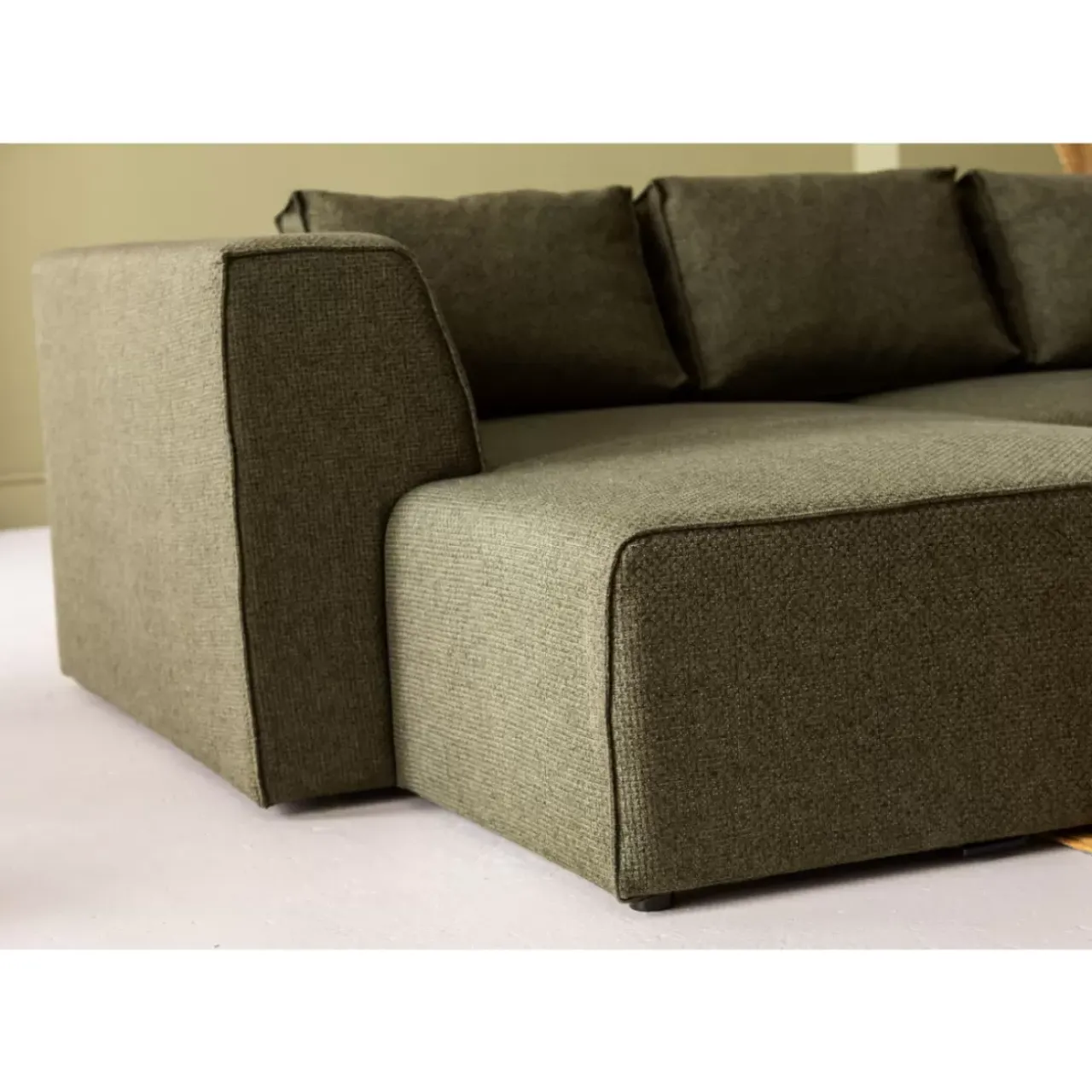KARE Design Sofas & Couches-Ecksofa Infinity Dolce Grun Links