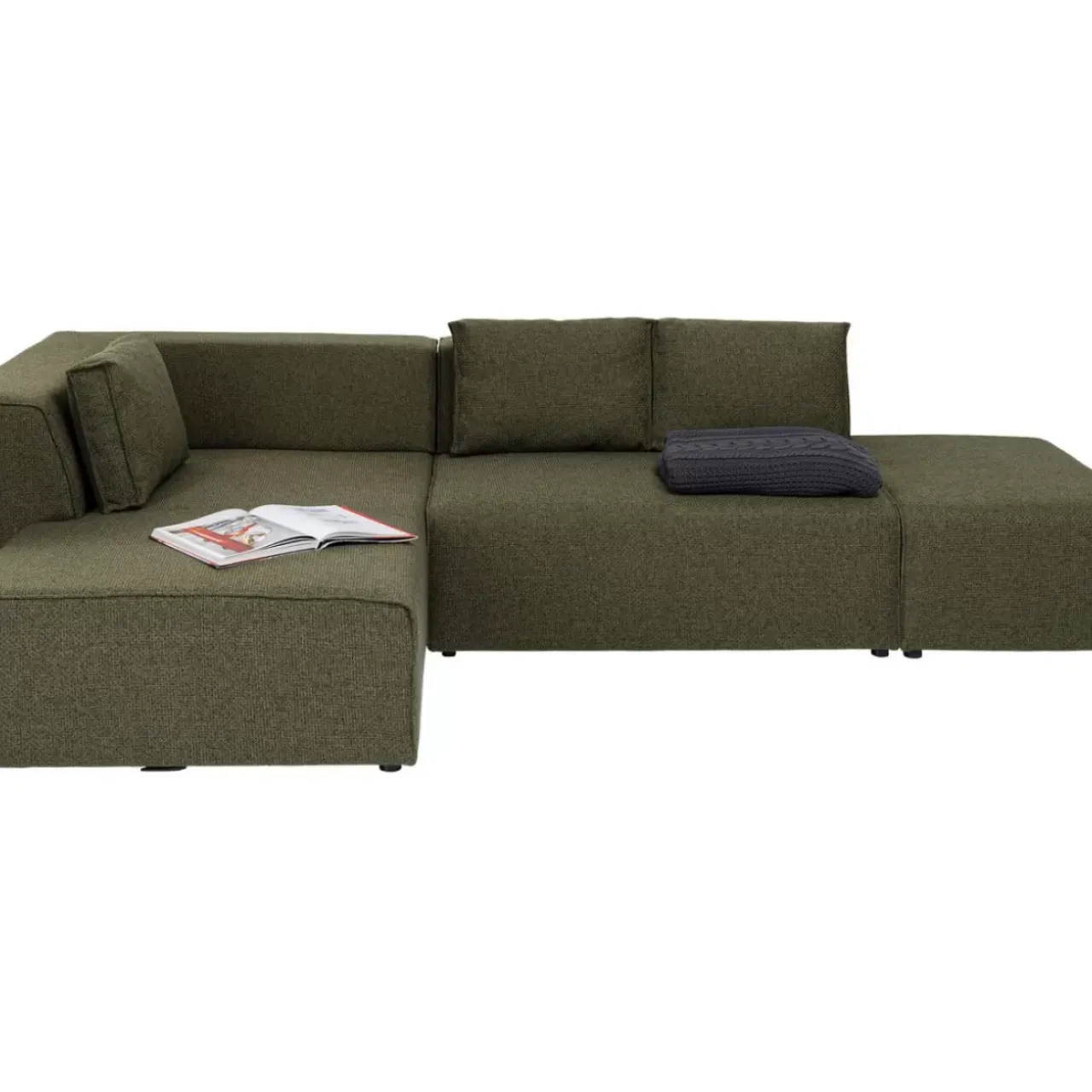 KARE Design Sofas & Couches-Ecksofa Infinity Dolce Grun Links