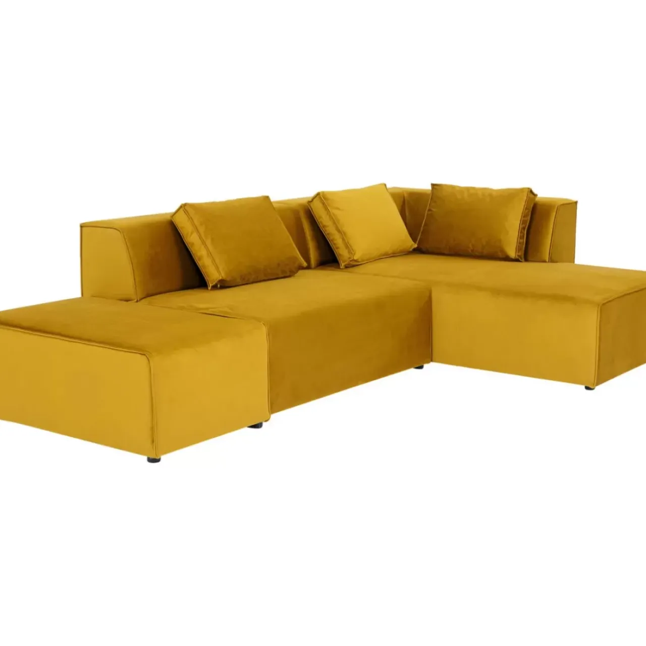 KARE Design Sofas & Couches-Ecksofa Infinity Ottomane Amber Rechts