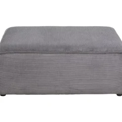 KARE Design Sofas & Couches-Ecksofa Infinity Ottomane Cord Grau Links