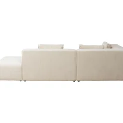 KARE Design Sofas & Couches-Ecksofa Infinity Ottomane Cord Creme Links