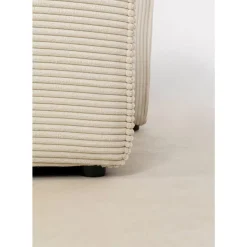 KARE Design Sofas & Couches-Ecksofa Infinity Ottomane Cord Creme Links