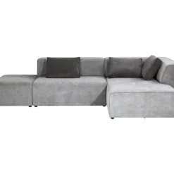 KARE Design Sofas & Couches-Ecksofa Infinity Ottomane Grau Rechts