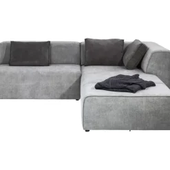 KARE Design Sofas & Couches-Ecksofa Infinity Ottomane Grau Rechts
