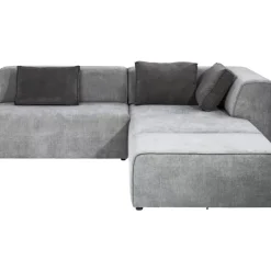 KARE Design Sofas & Couches-Ecksofa Infinity Ottomane Grau Rechts