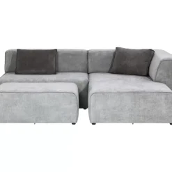 KARE Design Sofas & Couches-Ecksofa Infinity Ottomane Grau Rechts