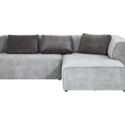 KARE Design Sofas & Couches-Ecksofa Infinity Ottomane Grau Rechts