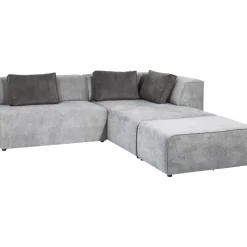KARE Design Sofas & Couches-Ecksofa Infinity Ottomane Grau Rechts