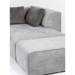 KARE Design Sofas & Couches-Ecksofa Infinity Ottomane Grau Rechts