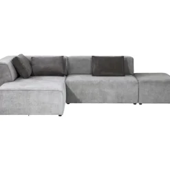 KARE Design Sofas & Couches-Ecksofa Infinity Ottomane Grau Links