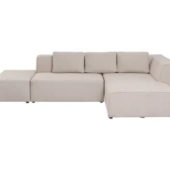 KARE Design Sofas & Couches-Ecksofa Infinity Ottomane Creme Rechts