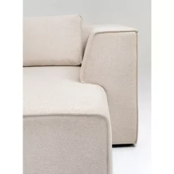 KARE Design Sofas & Couches-Ecksofa Infinity Ottomane Creme Rechts