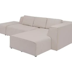 KARE Design Sofas & Couches-Ecksofa Infinity Ottomane Creme Rechts