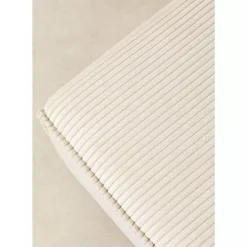 KARE Design Sofas & Couches-Ecksofa Infinity Ottomane Cord Creme Rechts