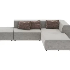 KARE Design Sofas & Couches-Ecksofa Infinity Vegas Grau 337Cm