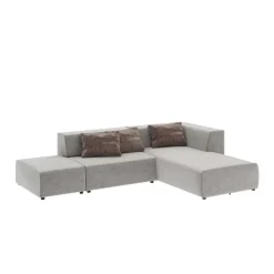 KARE Design Sofas & Couches-Ecksofa Infinity Vegas Grau 337Cm