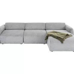KARE Design Sofas & Couches-Ecksofa Lucca Grau Rechts 255Cm