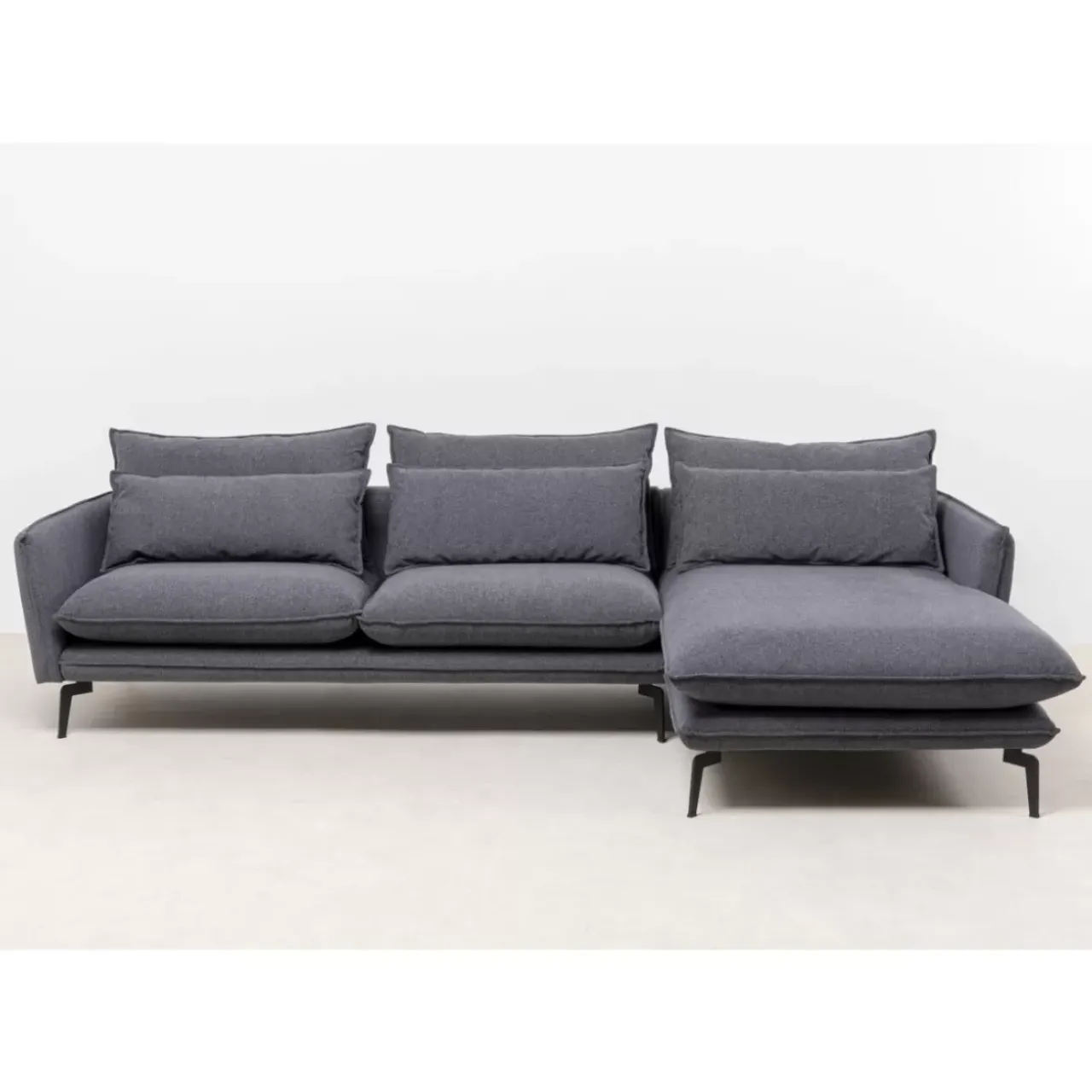 KARE Design Sofas & Couches-Ecksofa Monza Rechts Grau 296Cm