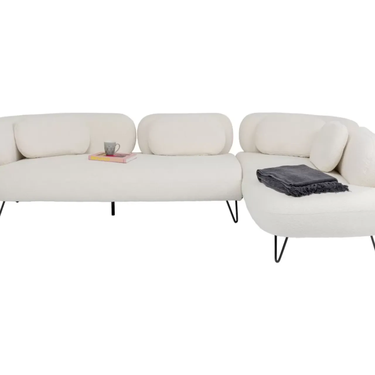 KARE Design Sofas & Couches-Ecksofa Peppo Weis
