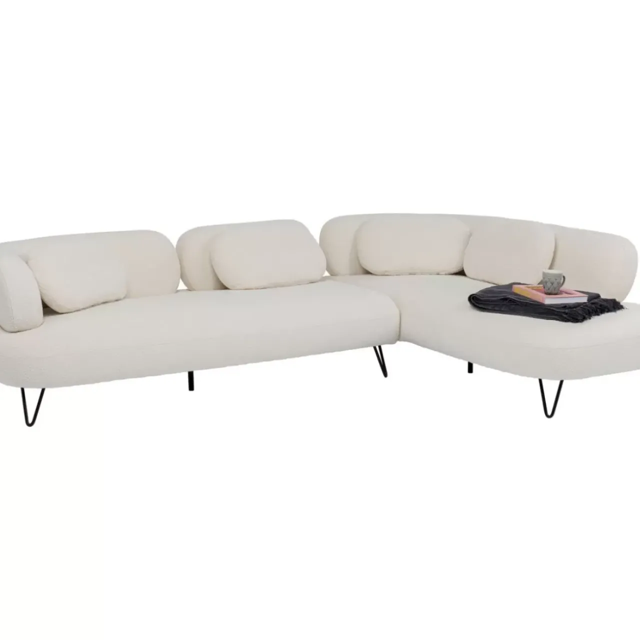 KARE Design Sofas & Couches-Ecksofa Peppo Weis