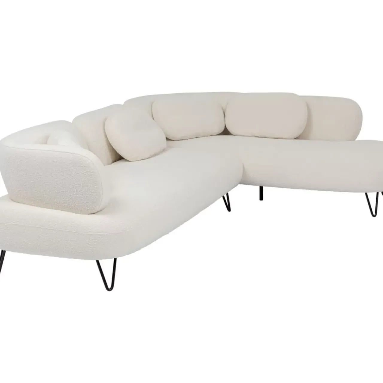 KARE Design Sofas & Couches-Ecksofa Peppo Weis