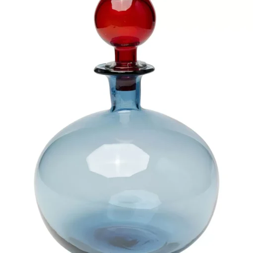 KARE Design Aufbewahrung & Ordnung-Flasche Honeymoon Lid Blau 25