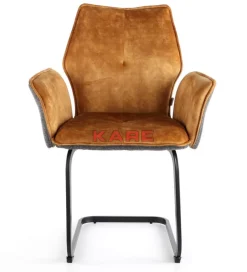 KARE Design Stühle-Freischwinger Brego Senf