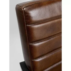 KARE Design Stühle-Freischwinger Lola Leder Braun