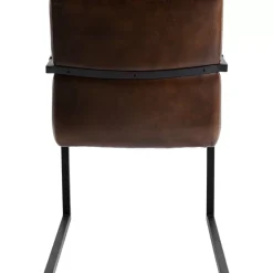 KARE Design Stühle-Freischwinger Lola Leder Braun
